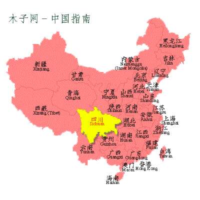 Posizione del Sichuan